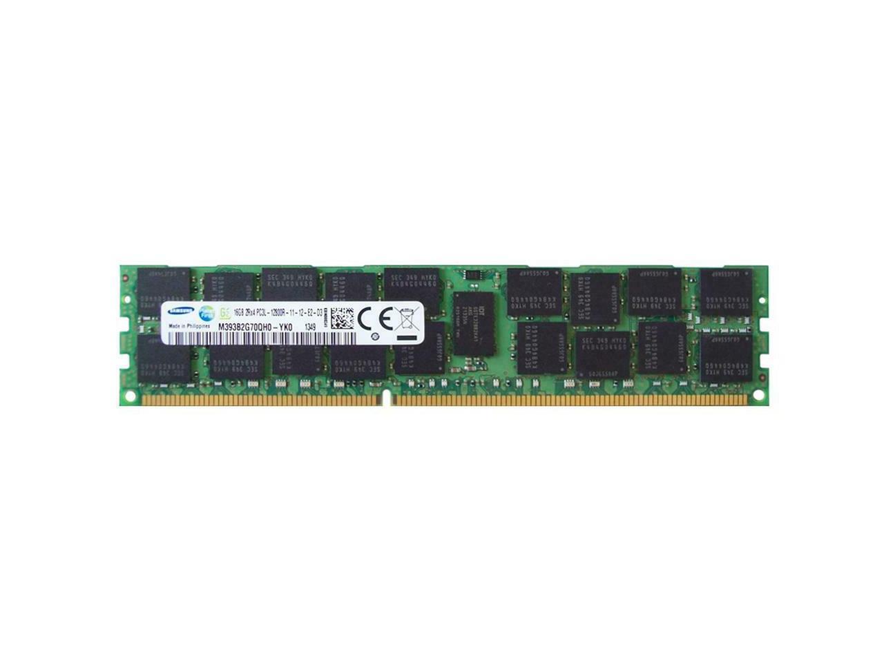 SAMSUNG DDR3 ECC RDIMM 16GB 1600Mhz M393B2G70DB0-YK0 2Rx4 Sunucu Ram 