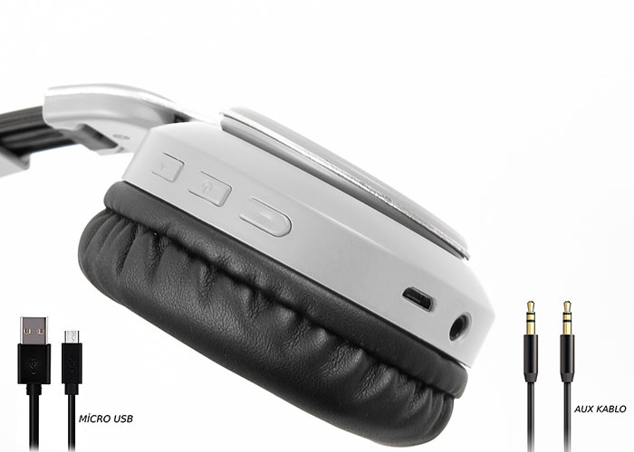 snopy sn 34bt cosy gri mobil telefon uyumlu bluetooth kablosuz mikrofonlu kulaklik