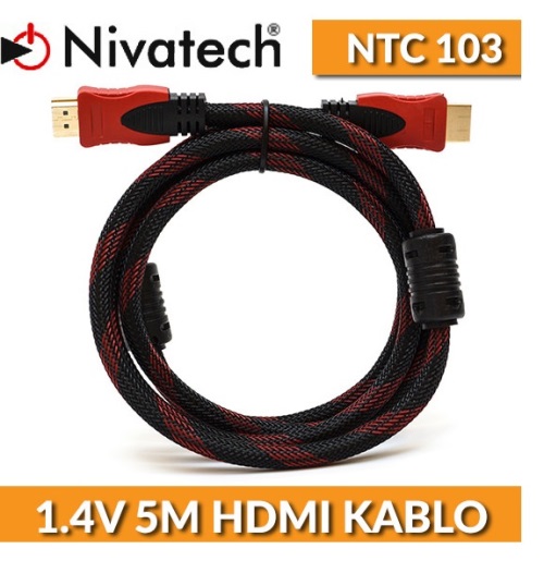 NTC 103 NİVATECH HDTV VGA KABLO 5 METRE